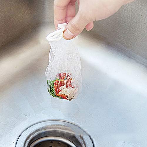 200Pcs Disposable Sink Strainer Bags for Kitchen and Bathroom