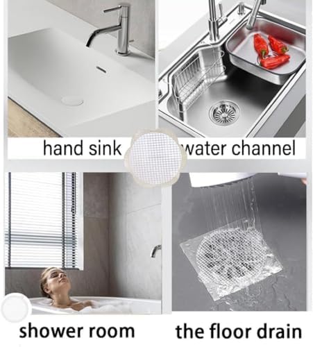 4 X 4 Flower Shape Hair Drain Sticker 10Pcs