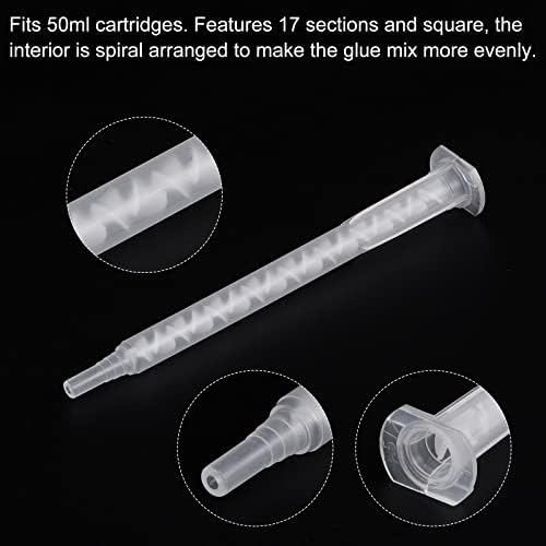 Uxcell 20 Pcs Epoxy Static Mixer for AB Glue