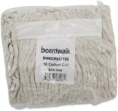 Boardwalk 4-Ply 16 Cotton Cut-End Mop Head - White 12Carton
