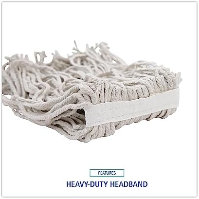 Boardwalk 4-Ply 16 Cotton Cut-End Mop Head - White 12Carton