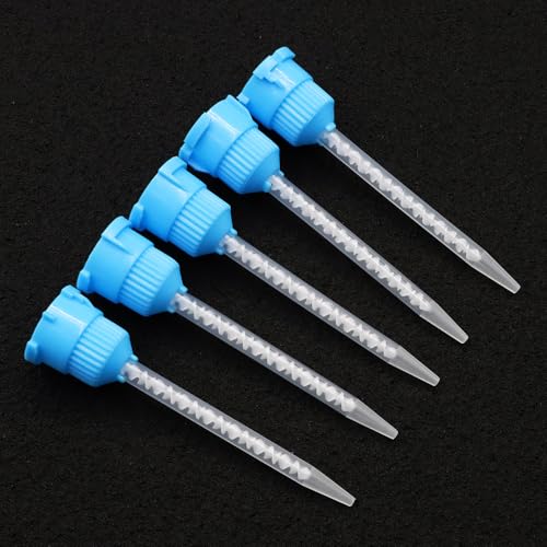 50pcs Blue Epoxy Mixing Nozzle for Glue Gun with 1121 Ratio
