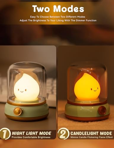 WANIDEA Cute Chibi Flame Lamp Retro Night Light 1