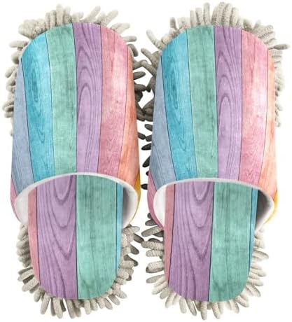 Kigai Microfiber Slippers with Wooden Pattern Size L