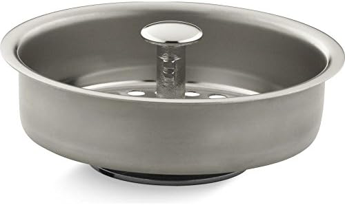Kohler K-8803-SN 3-12-4 Sink Strainer Basket Less Drain Nickel