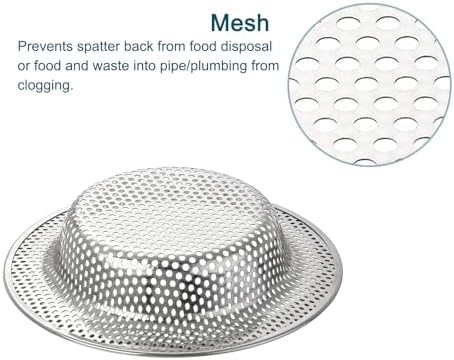Uxcell Stainless Steel Sink Strainer with Handle 1