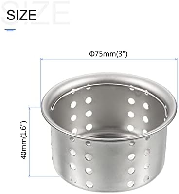 METALLIXITY Kitchen Sink Strainer with Hair Catcher