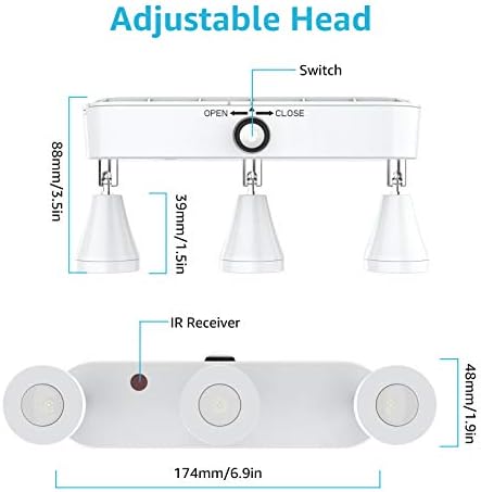 Olafus 2 Pack Wireless Picture Light with Remote Control 1