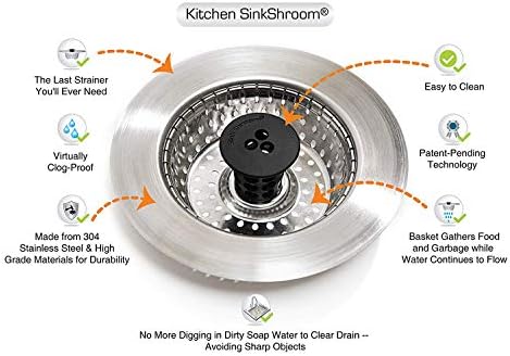 SinkShroom KSS682 Clog-Free Kitchen Sink Strainer 6 Pack 1