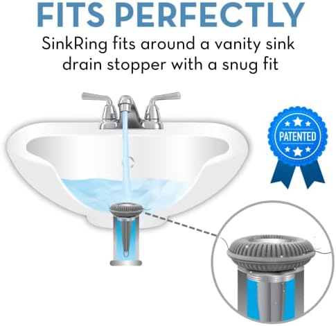 SinkRing Hair Catcher Gray Universal Drain Protector