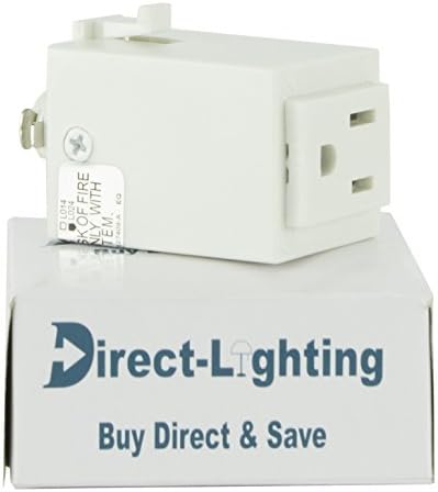 H System Track Outlet Adapter H860 White 1