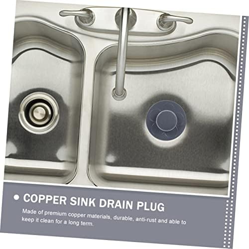 UKCOCO 2pcs Universal Bathtub Drain Plug Copper Material No Leak Easy Install