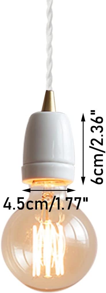 3-Pack H Track Lighting White E26 Ceramic Base 1181 Inches