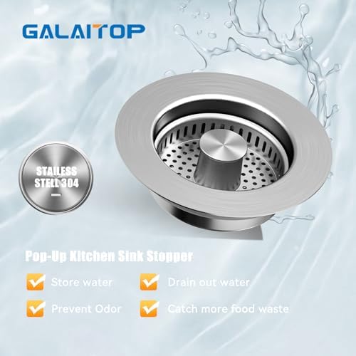 Oxanlare Kitchen Sink Drain Strainer with Cleaning Brush
