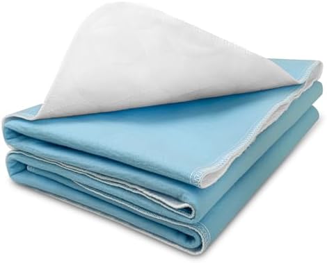 Bamuho 4-Layer Waterproof Bed Pad - Cyan 34x52