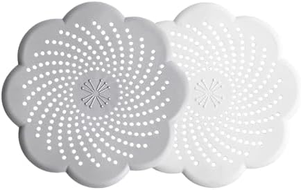 SOBERNA Drain Hair Catcher 2 Packs Gray White