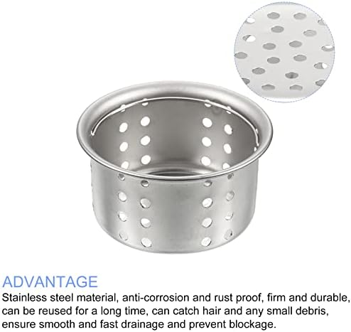 METALLIXITY Kitchen Sink Strainer with Hair Catcher