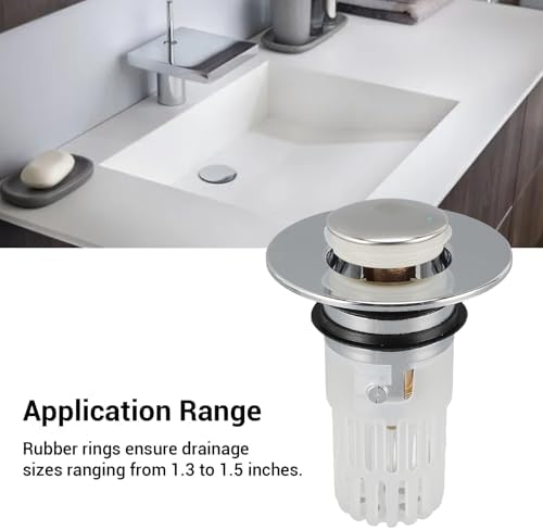 SASKATE Sink Drain Strainer with Detachable Mesh Basket
