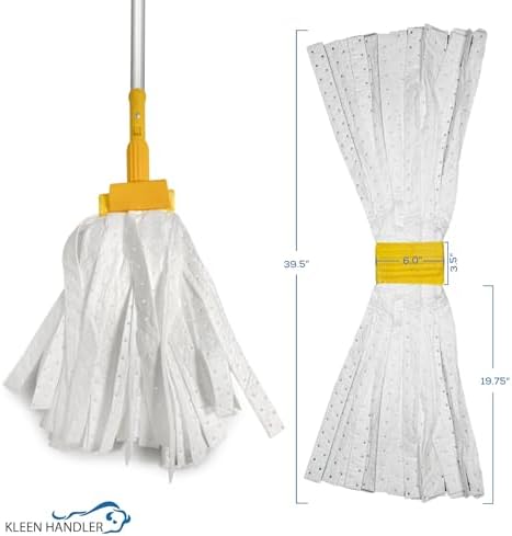 KLEEN HANDLER 6-Pack Mop Head Replacement for Oil Spills
