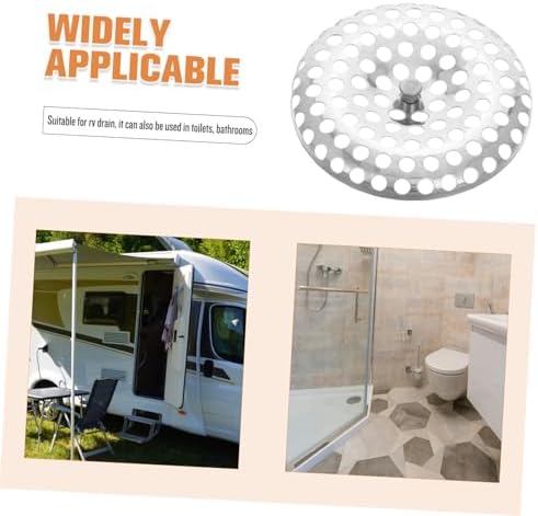 Amosfun Stainless Steel Shower Drain Cover with Hair Catcher
