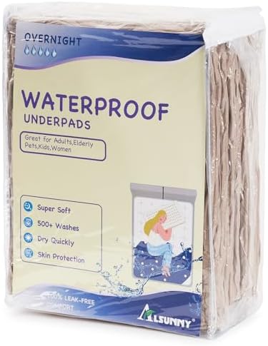 Alsunny Washable Bed Pads for Incontinence 2 Pack