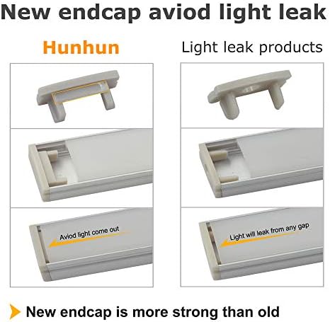 40-Pack U Shape LED Aluminum Channel with Milky Cover and Mounting Clips