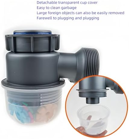 QruiLanTu Single Sink Drain Kit Flexible P-Trap 3-12 Inch