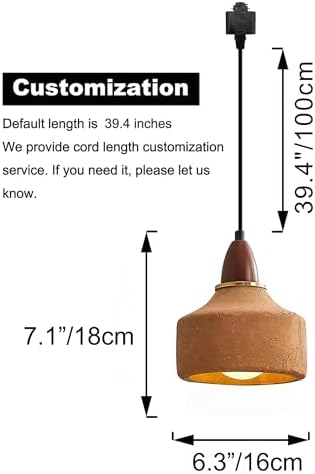Kiven L Style 2-Wire Track Pendant Light with Brown Ceramic Globe 1
