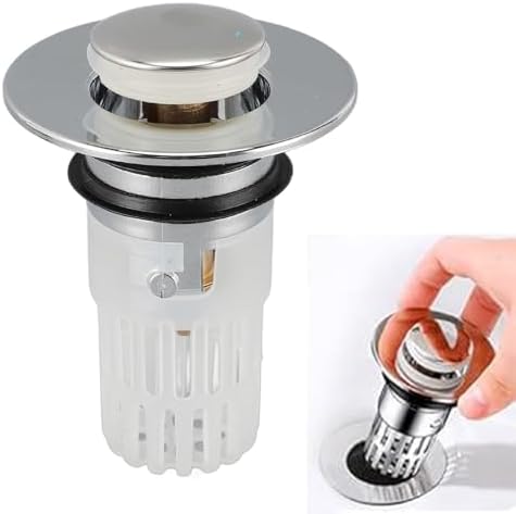 SASKATE Sink Drain Strainer with Detachable Mesh Basket