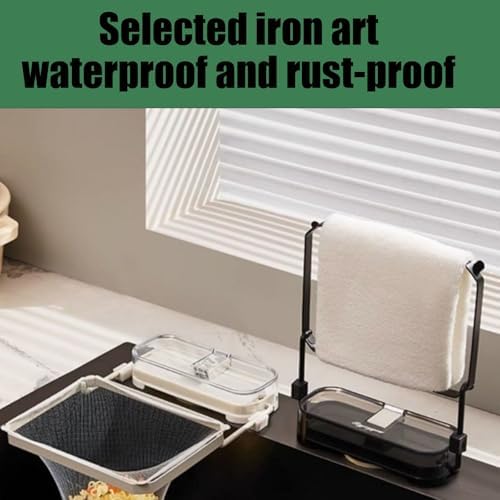 Cuzykitchen Sink Drainer With Suction Cup Foldable and Reusable