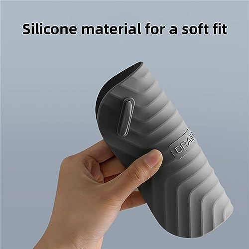 MAOYONG Square Silicone Drain Cover 59 Inch 2PCS Grey