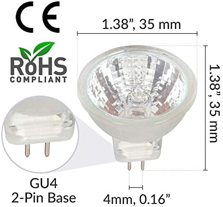 Simba Lighting 10W MR11 Halogen Spotlight Bulbs 2 Pack