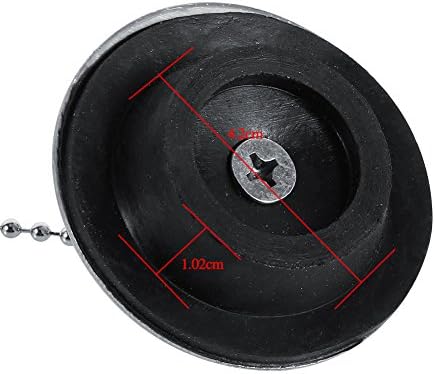 Asixx Chrome Drain Stopper with Chain for Sink and Bathtub