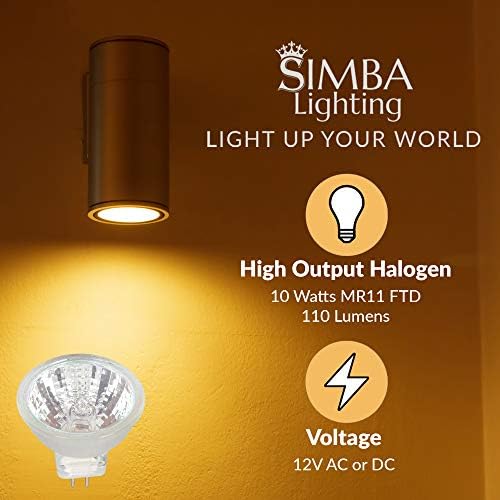Simba Lighting 10W MR11 Halogen Spotlight Bulbs 2 Pack