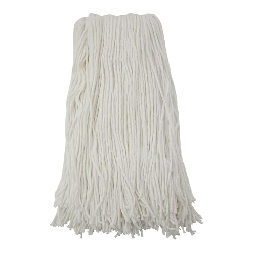 Boardwalk BWK2032RCT No 32 Rayon Cut-End Wet Mop Head - White 12Carton