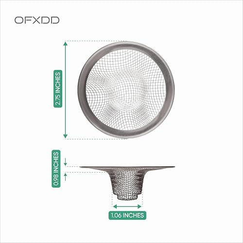 OFXDD Bathtub Drain Cover Hair Catcher 3 Inch 1