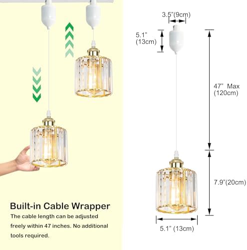 Kiven H-Type Track Pendant Light Adjustable