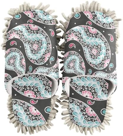 Kigai Microfiber Slippers with Paisley Pattern