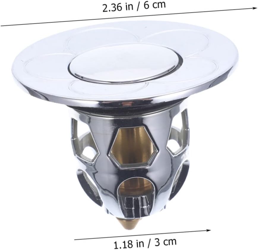 LIFKICH Copper Sink Drain Plug Anti-Leakage Hair Trap Stopper