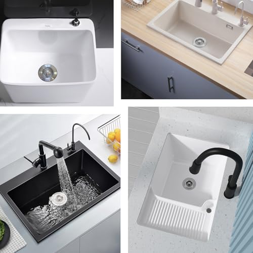 COMLELA 3 in 1 Sink Drain Strainer Combo