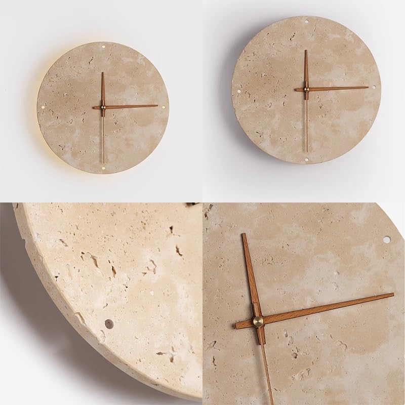 LINGCMP Marble Wall Sconce with Clock Hand