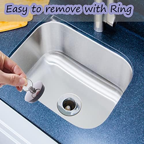 PCTC 3-Piece Stainless Drain Stopper Set in Silver