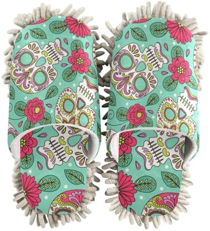 Sinestour Blue Mop Slippers for Floor Cleaning