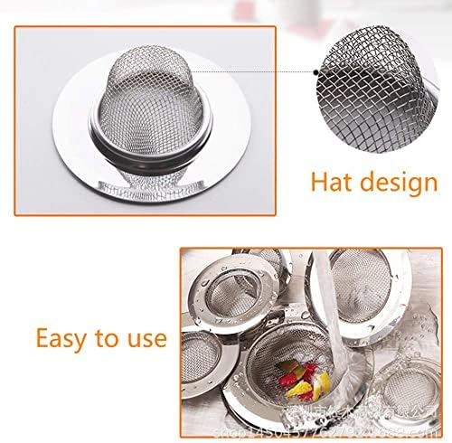 Set of 4 Stainless Steel Drain Plugs with Small Holes