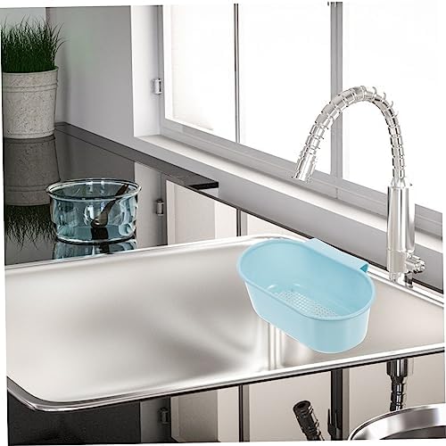LIFKICH 2Pcs Sturdy Kitchen Sink Drain Basket with Food Strainer and Colander