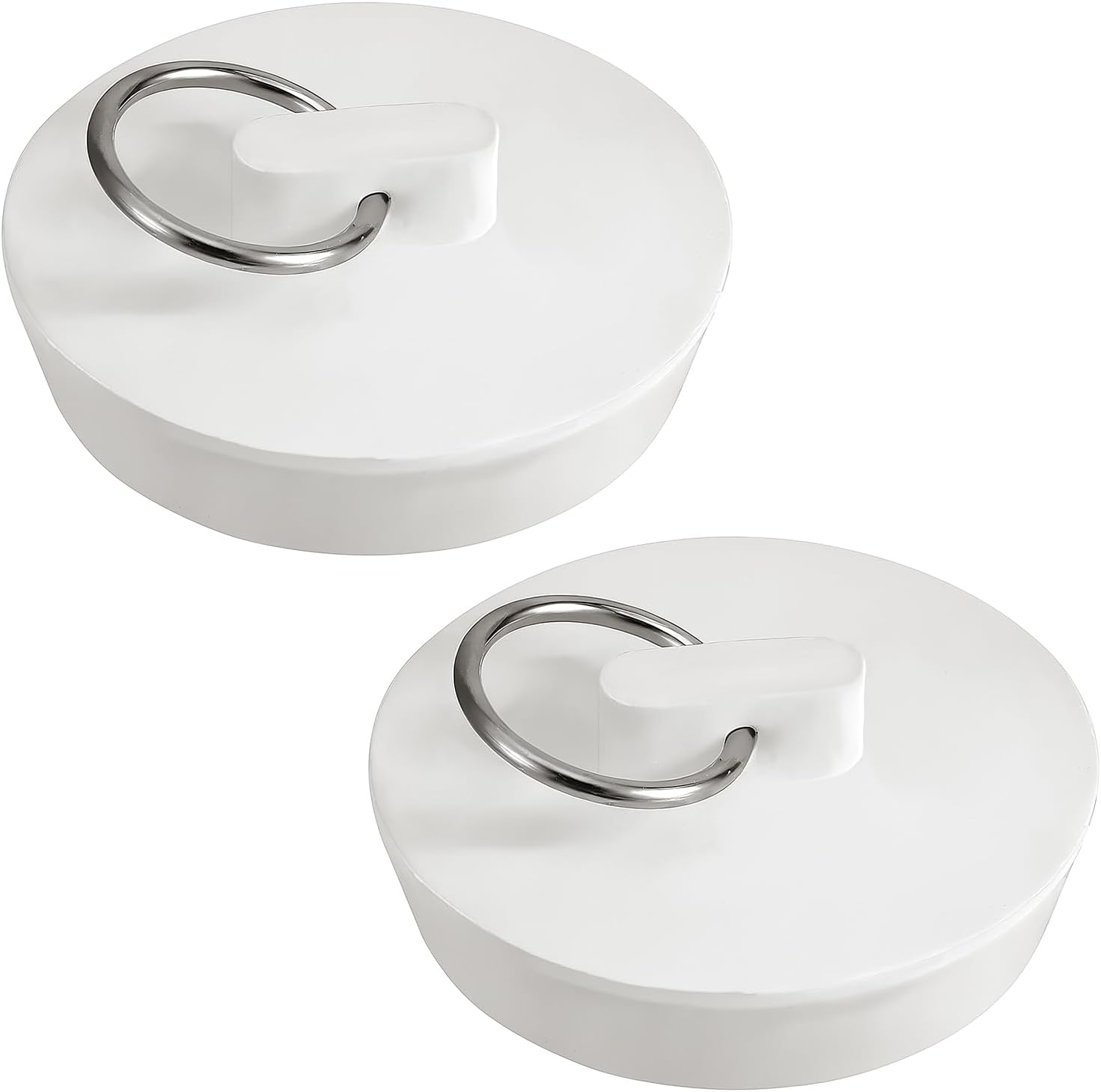 Psyqtsuary Rubber Sink Stopper 2 PCS Universal Drain Plug