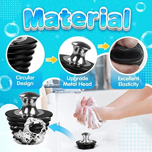 SYIPO 2 Pack Universal Metal Bathtub Stopper