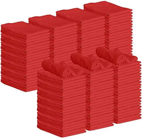 GREEN LIFESTYLE 150 Pack Red Cleaning Cloths