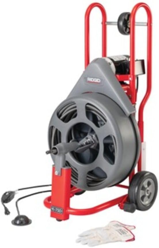 RIDGID 83557 58 Open Cage Drum Auger with 100 IW Cable