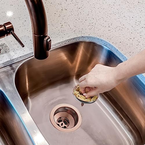 BOTEMY Stainless Steel Copper Sink Strainer Kit 35 Inch